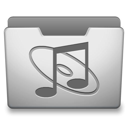 Aluminum Grey Music Icon 512x512 png